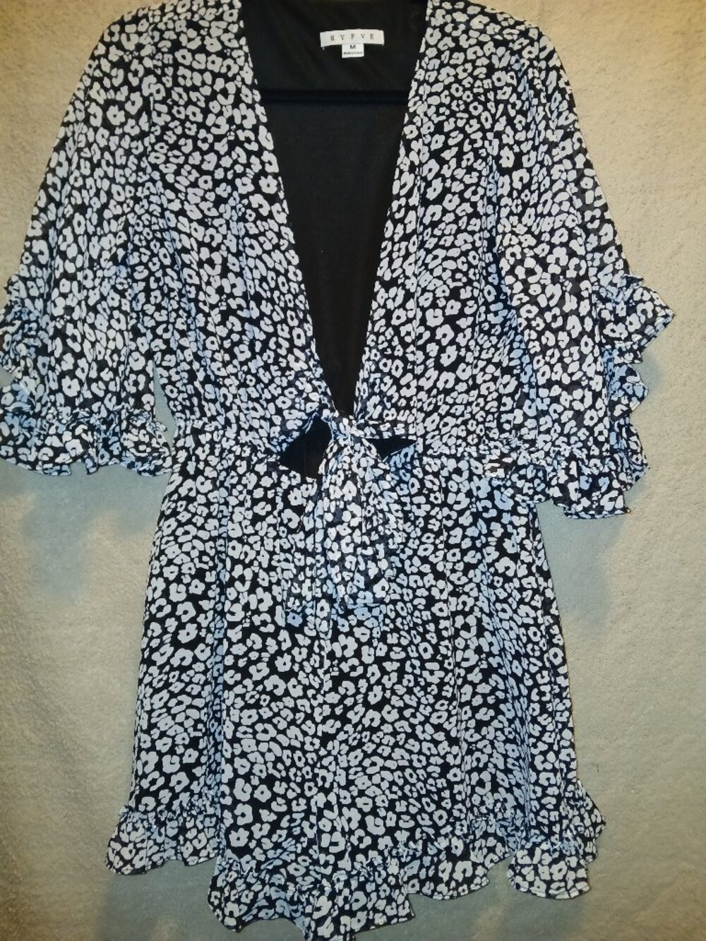 Black and white shorts romper